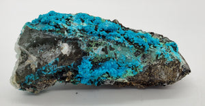 Chrysocolla over Quartz from Peru