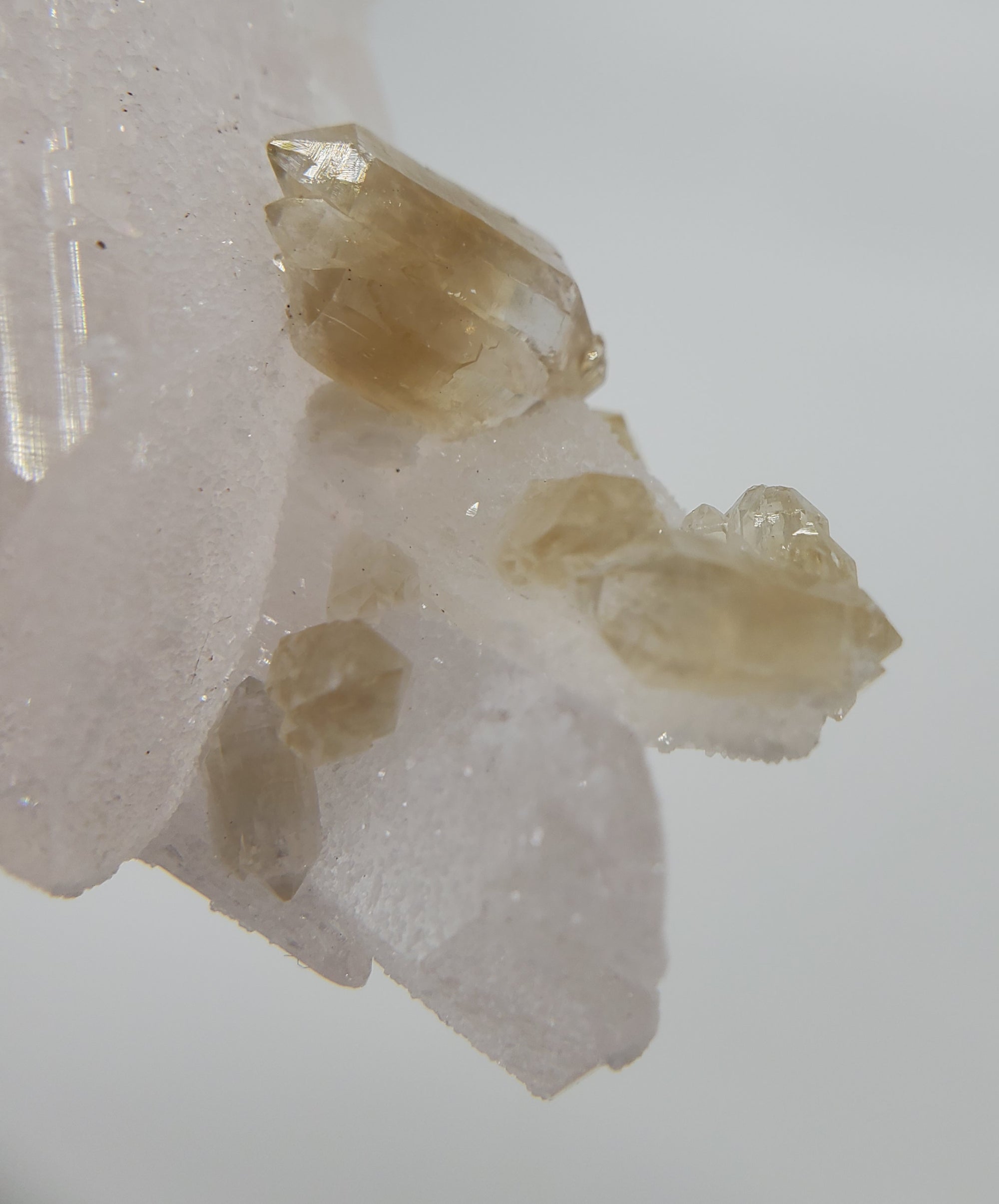 Danburite with Citrine, Mexico