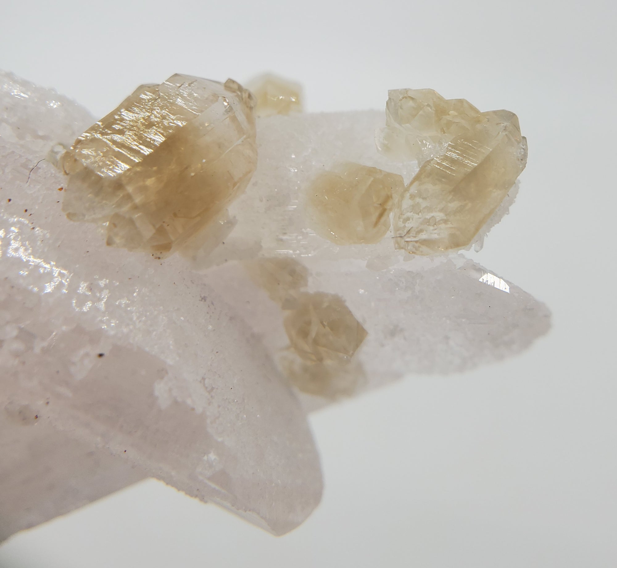 Danburite with Citrine, Mexico