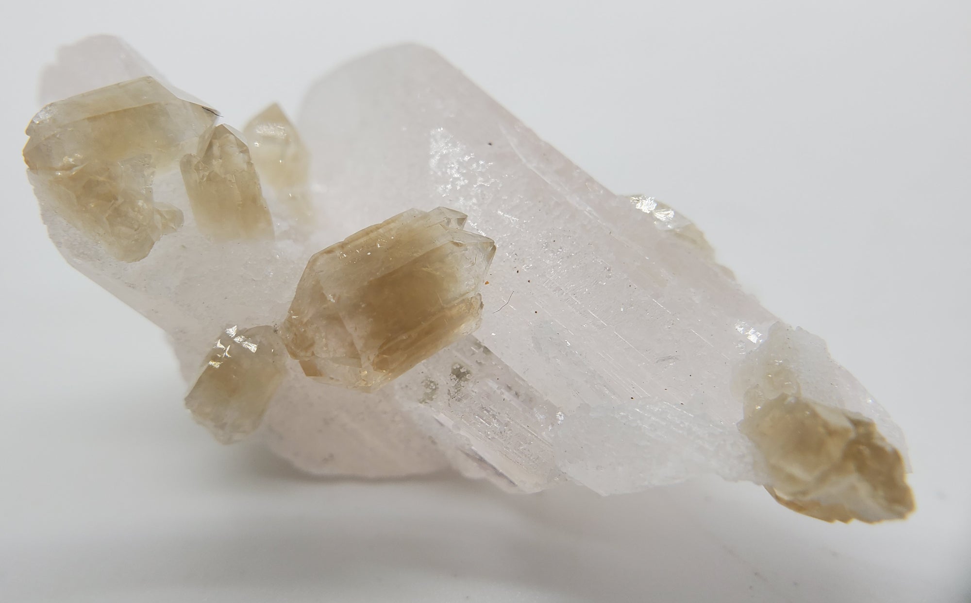 Danburite with Citrine, Mexico