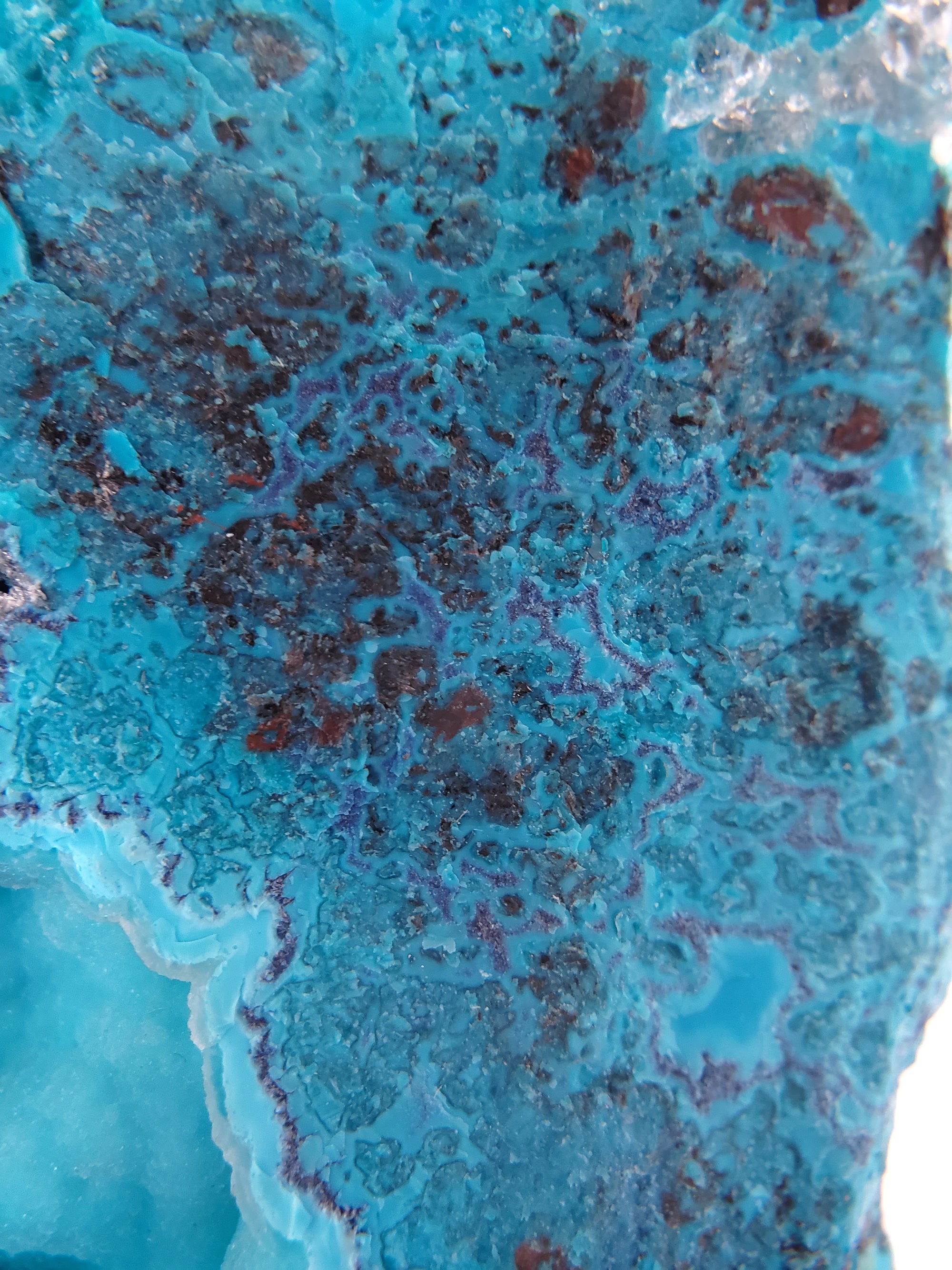 Shattuckite, Chrysocolla,  and Quartz (Mexico)