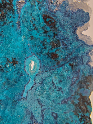 Shattuckite, Chrysocolla,  and Quartz (Mexico)