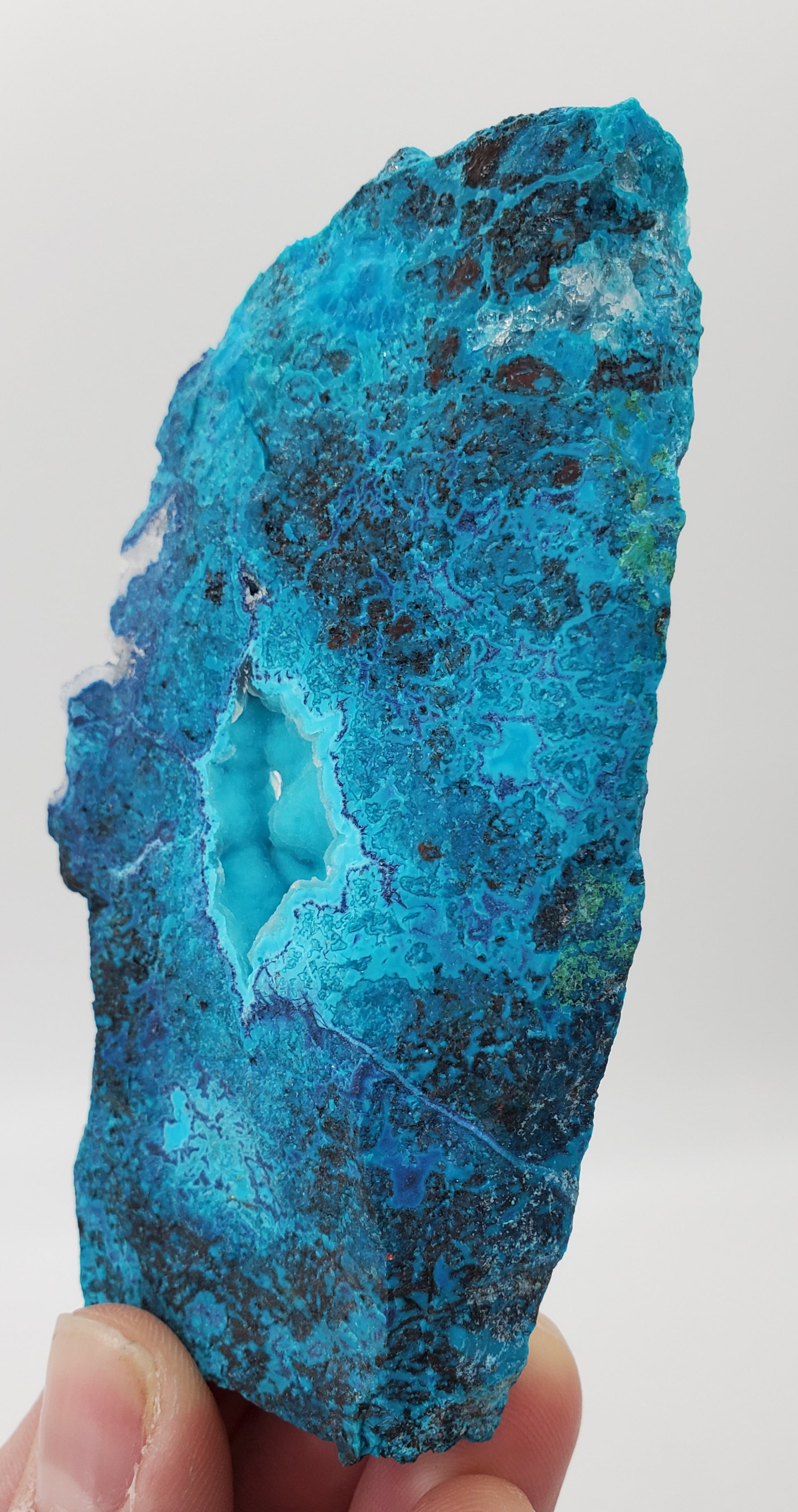 Shattuckite, Chrysocolla,  and Quartz (Mexico)