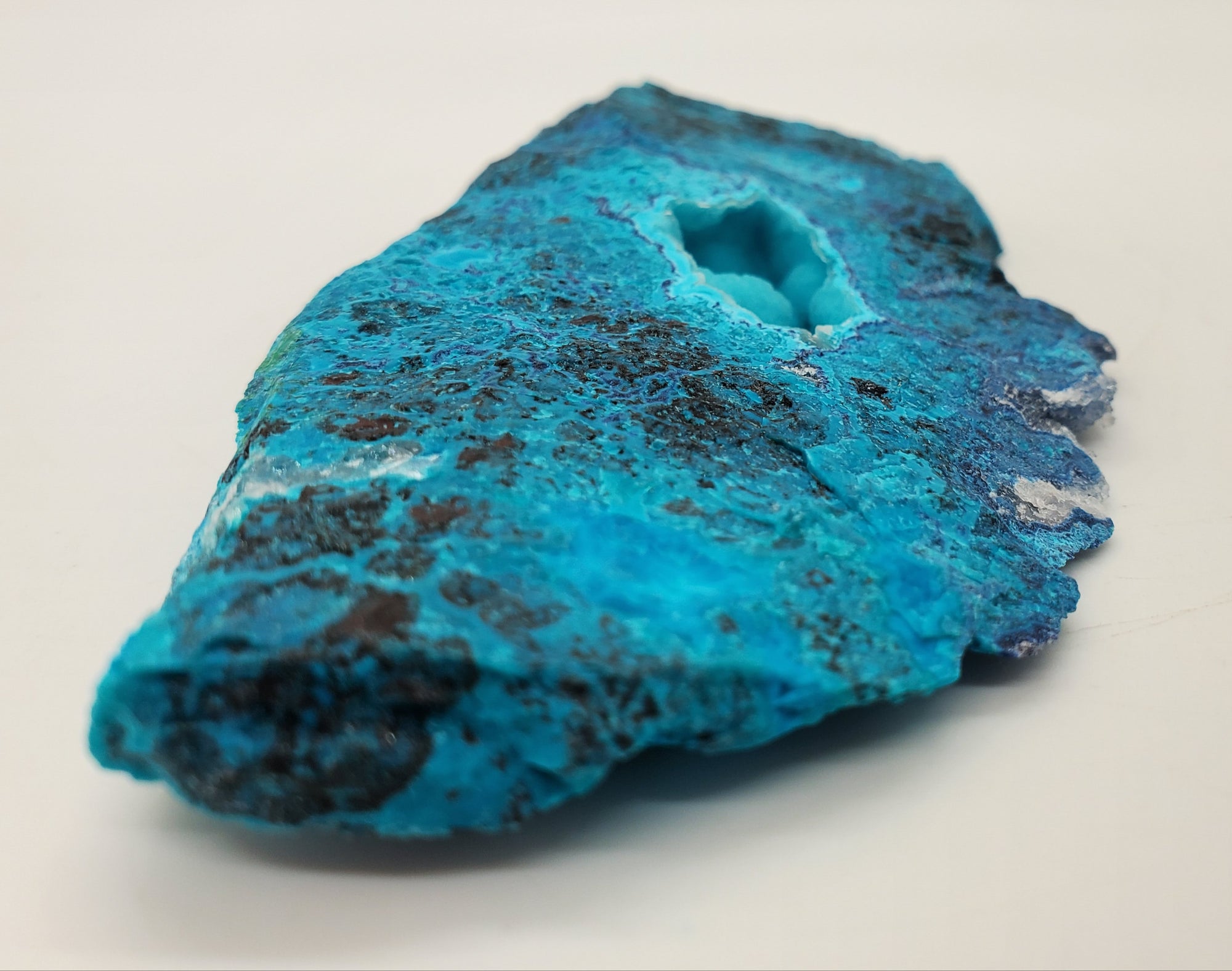 Shattuckite, Chrysocolla,  and Quartz (Mexico)