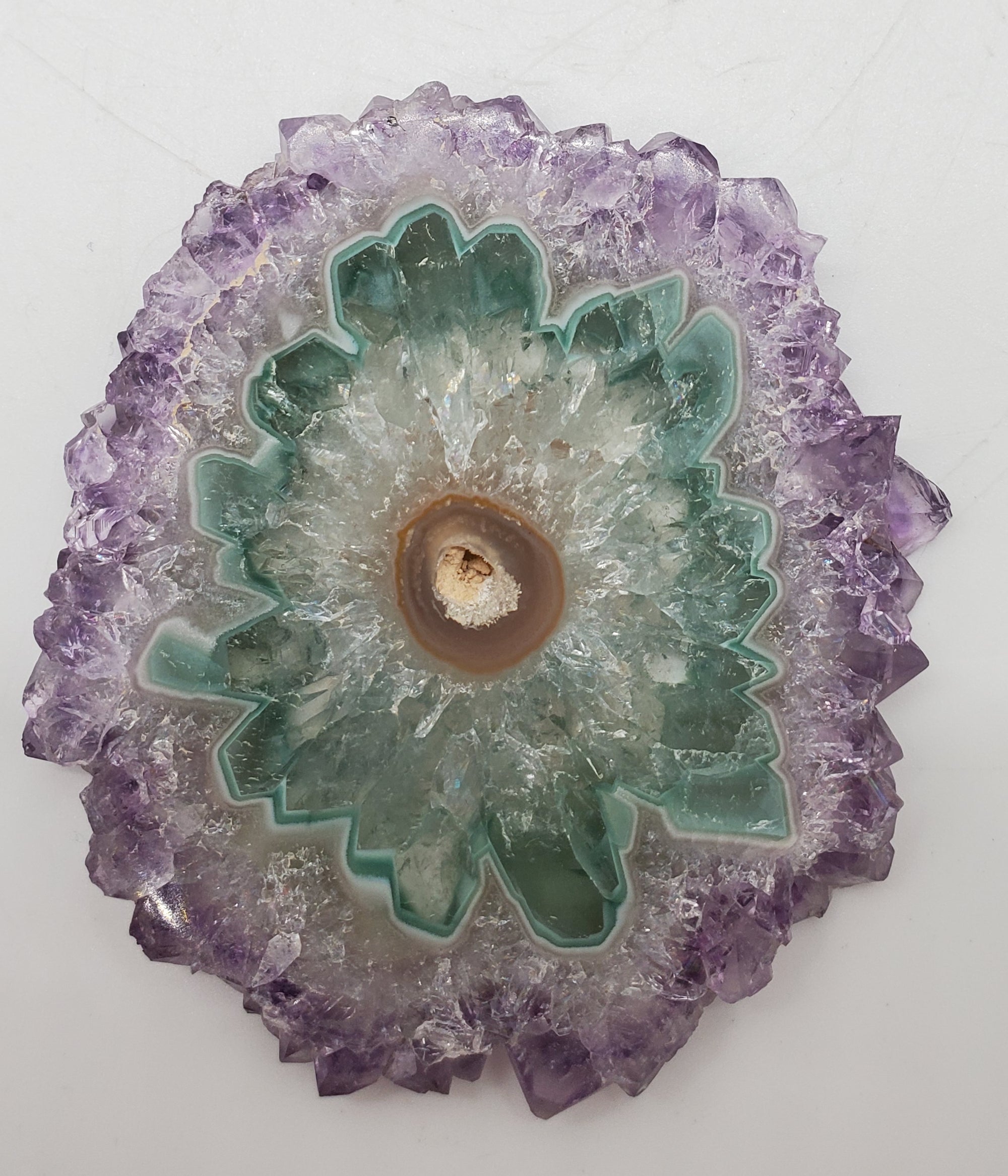 Amethyst Stalactite Slice, Uruguay