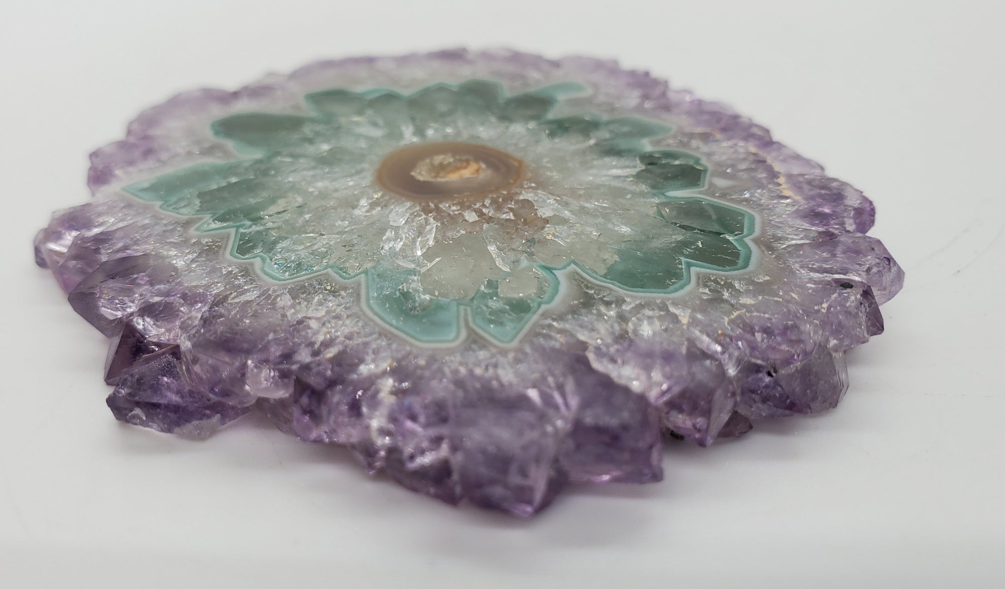 Amethyst Stalactite Slice, Uruguay