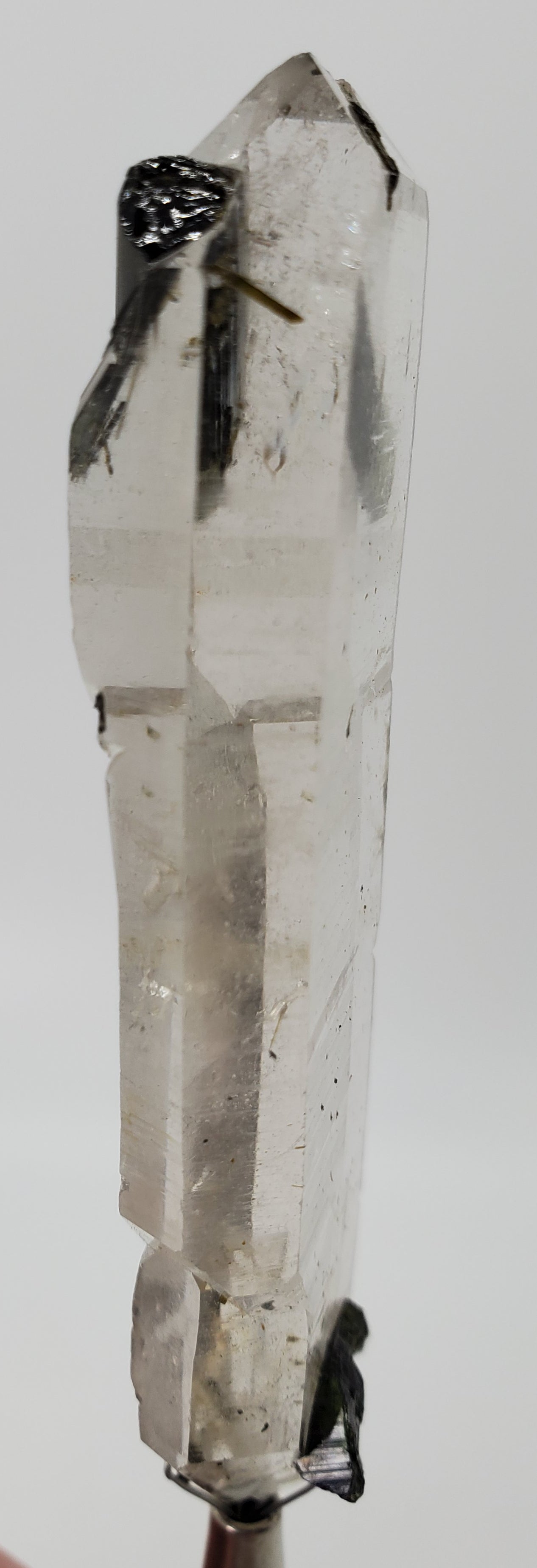 Double Terminated Tabby Quartz with Tourmaline