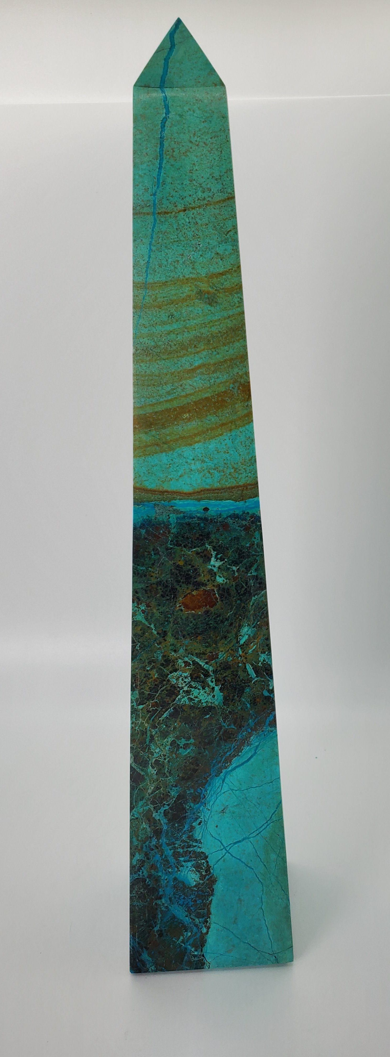 Chrysocolla Obelisk, Peru