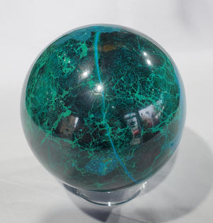 Chrysocolla and Malachite Sphere, Peru