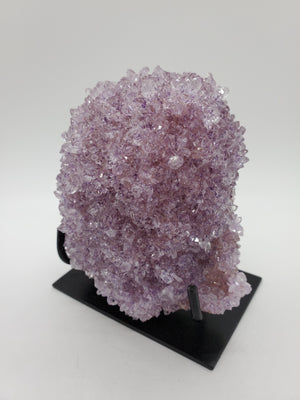 Druzy Amethyst Stalactite Bump on Custom Metal Stand