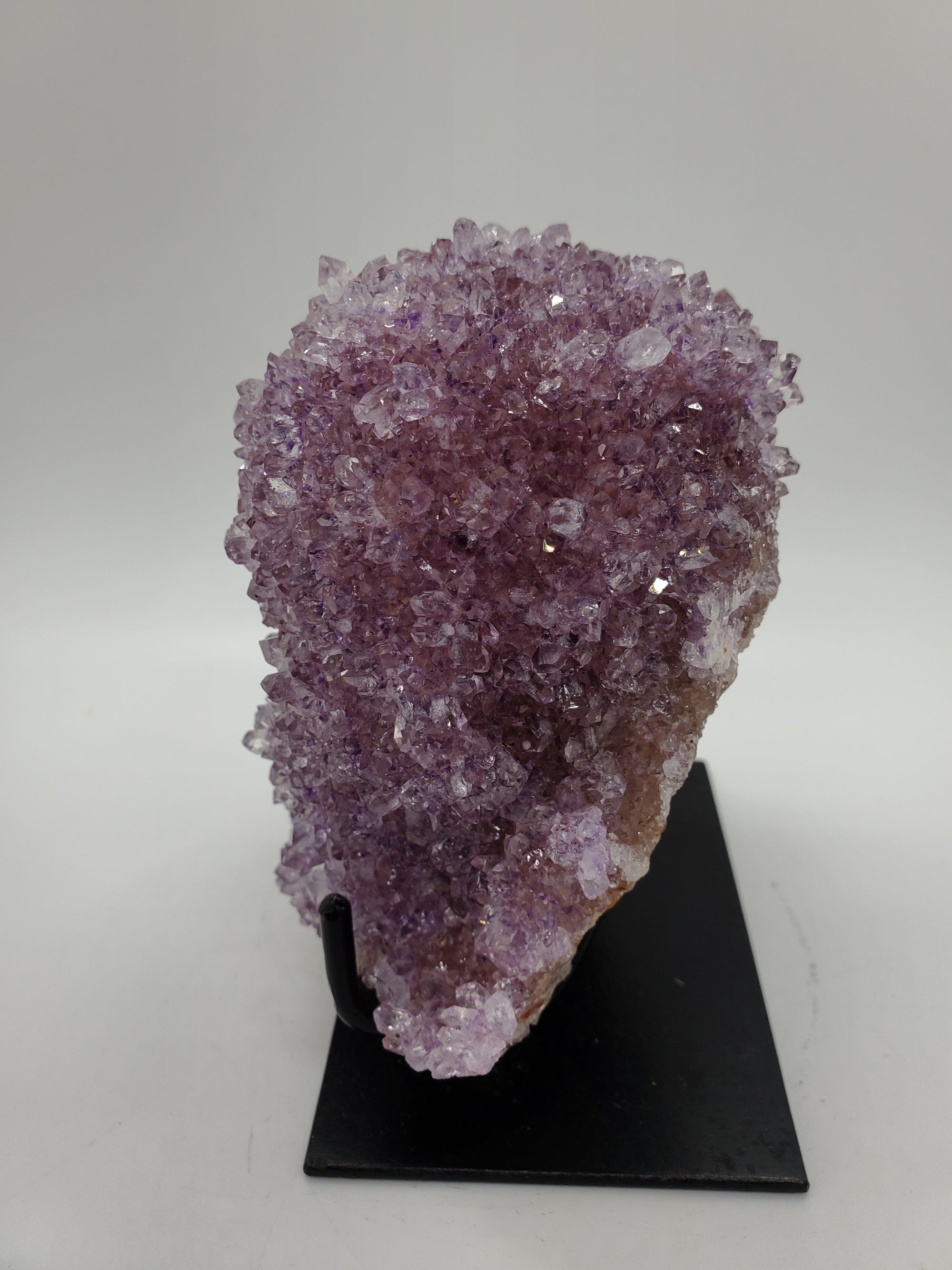Druzy Amethyst Stalactite Bump on Custom Metal Stand