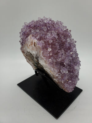 Druzy Amethyst Stalactite Bump on Custom Metal Stand
