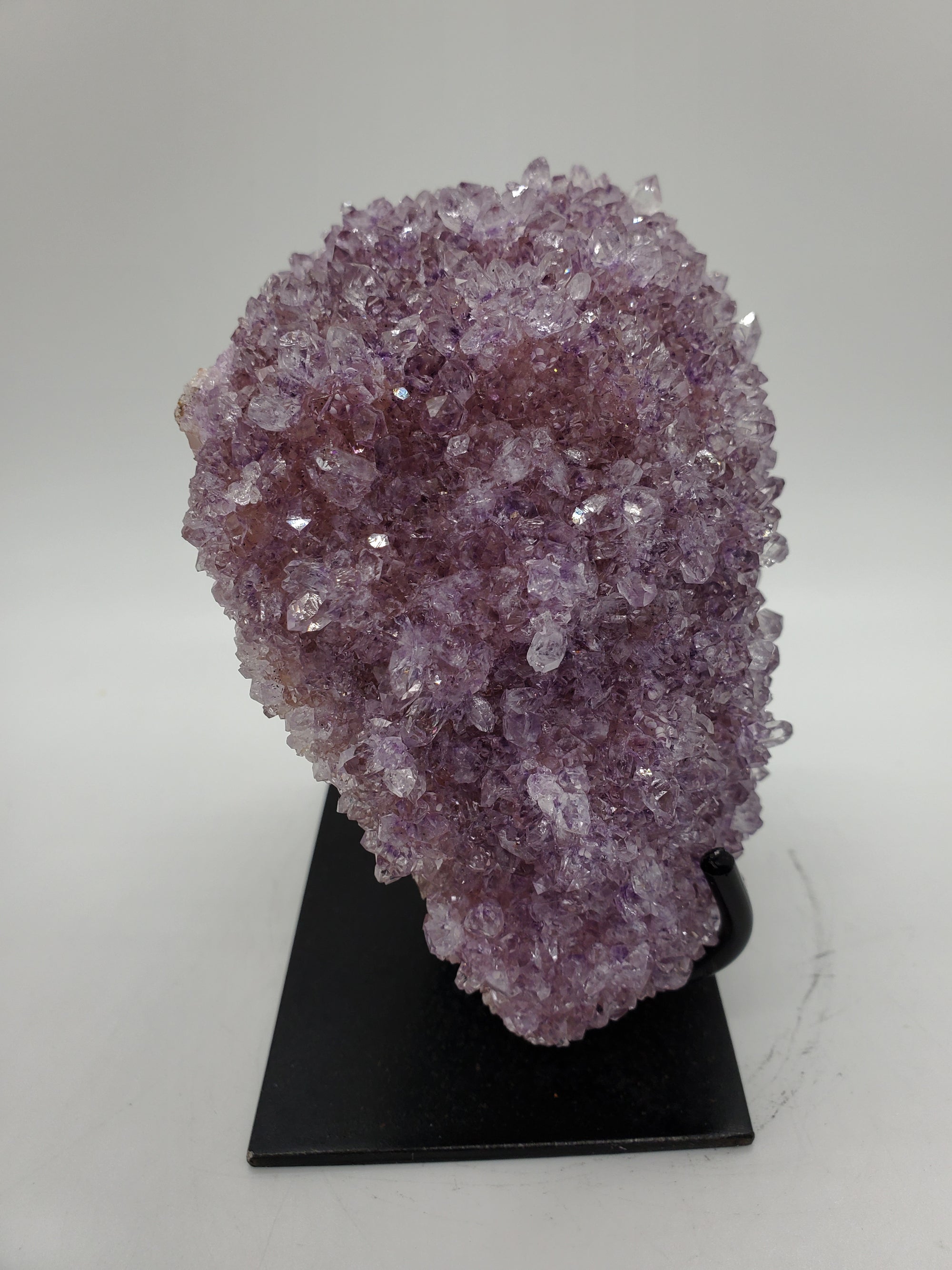 Druzy Amethyst Stalactite Bump on Custom Metal Stand