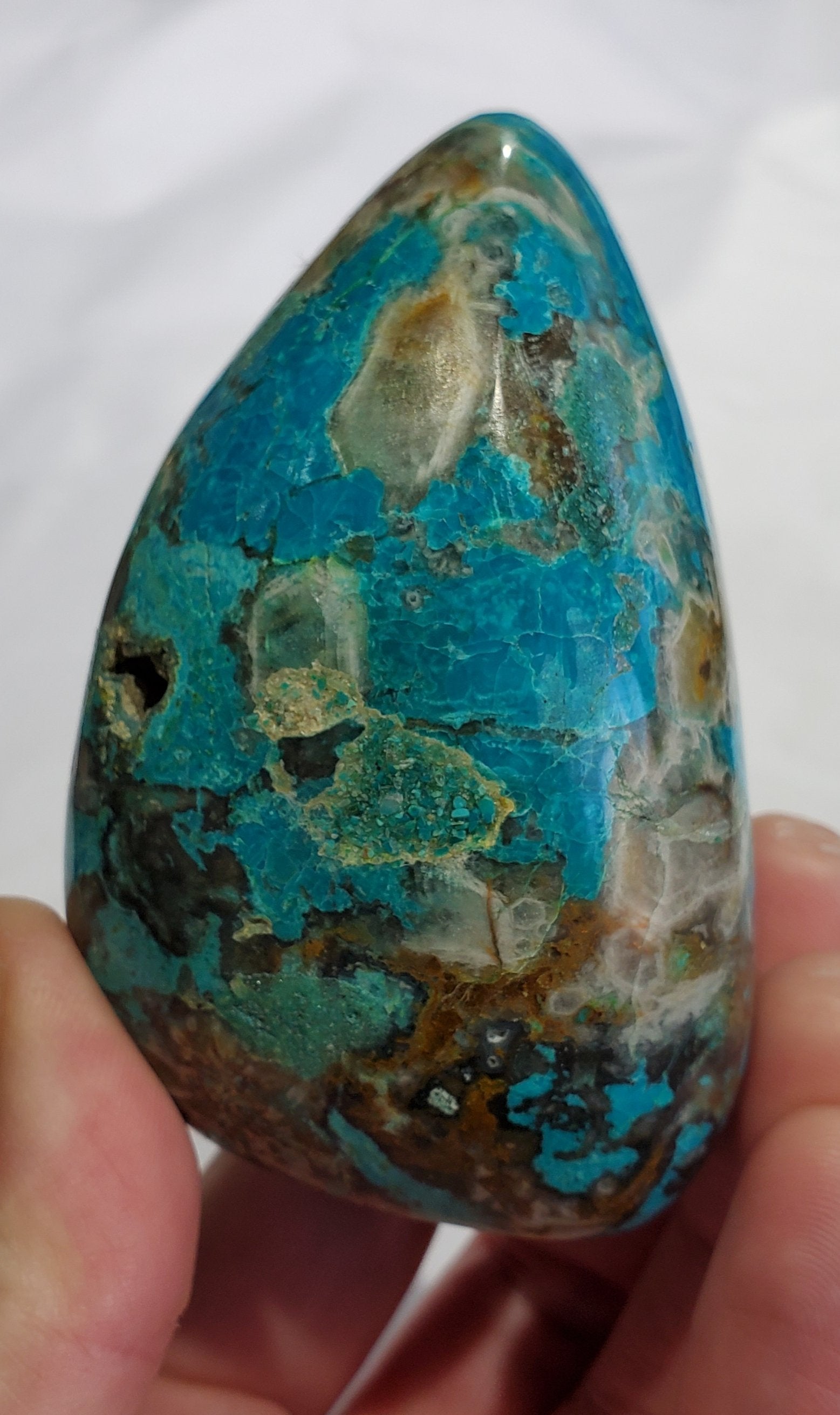 Chrysocolla Free Form,  Peru