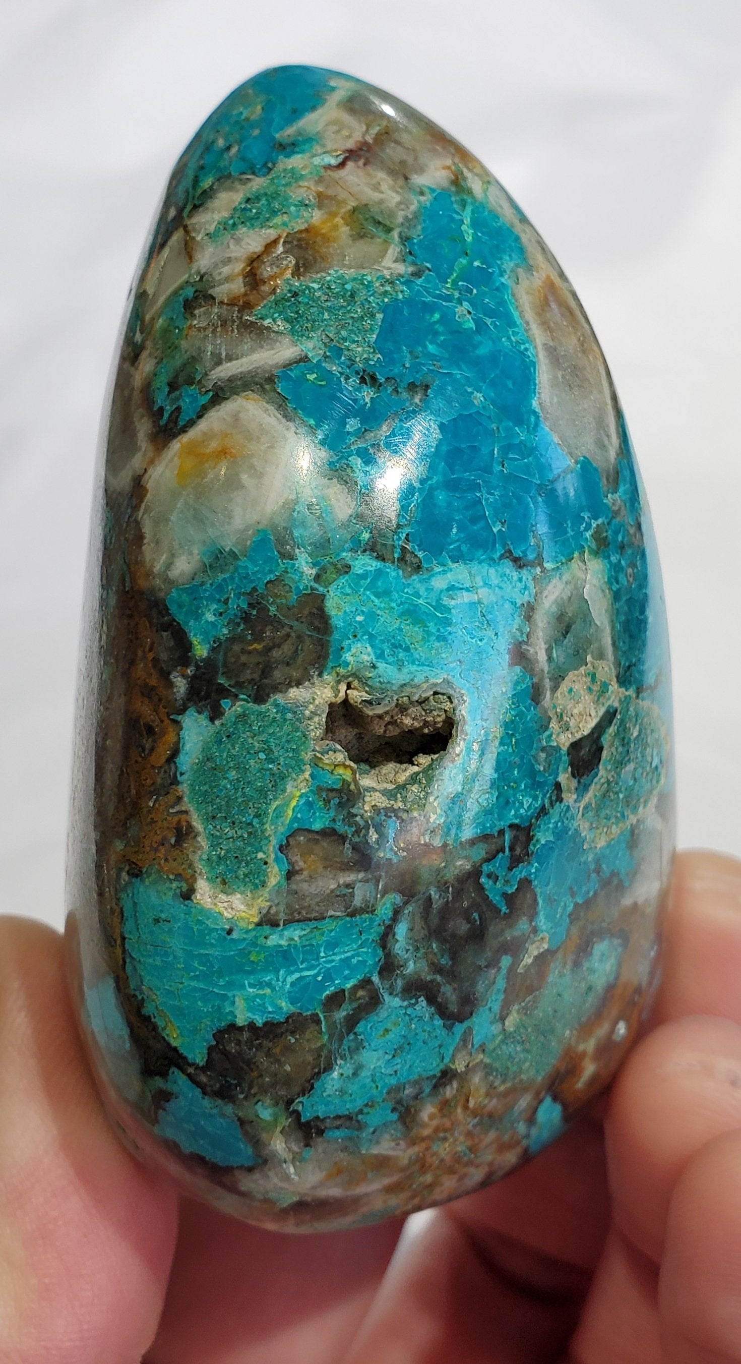 Chrysocolla Free Form,  Peru