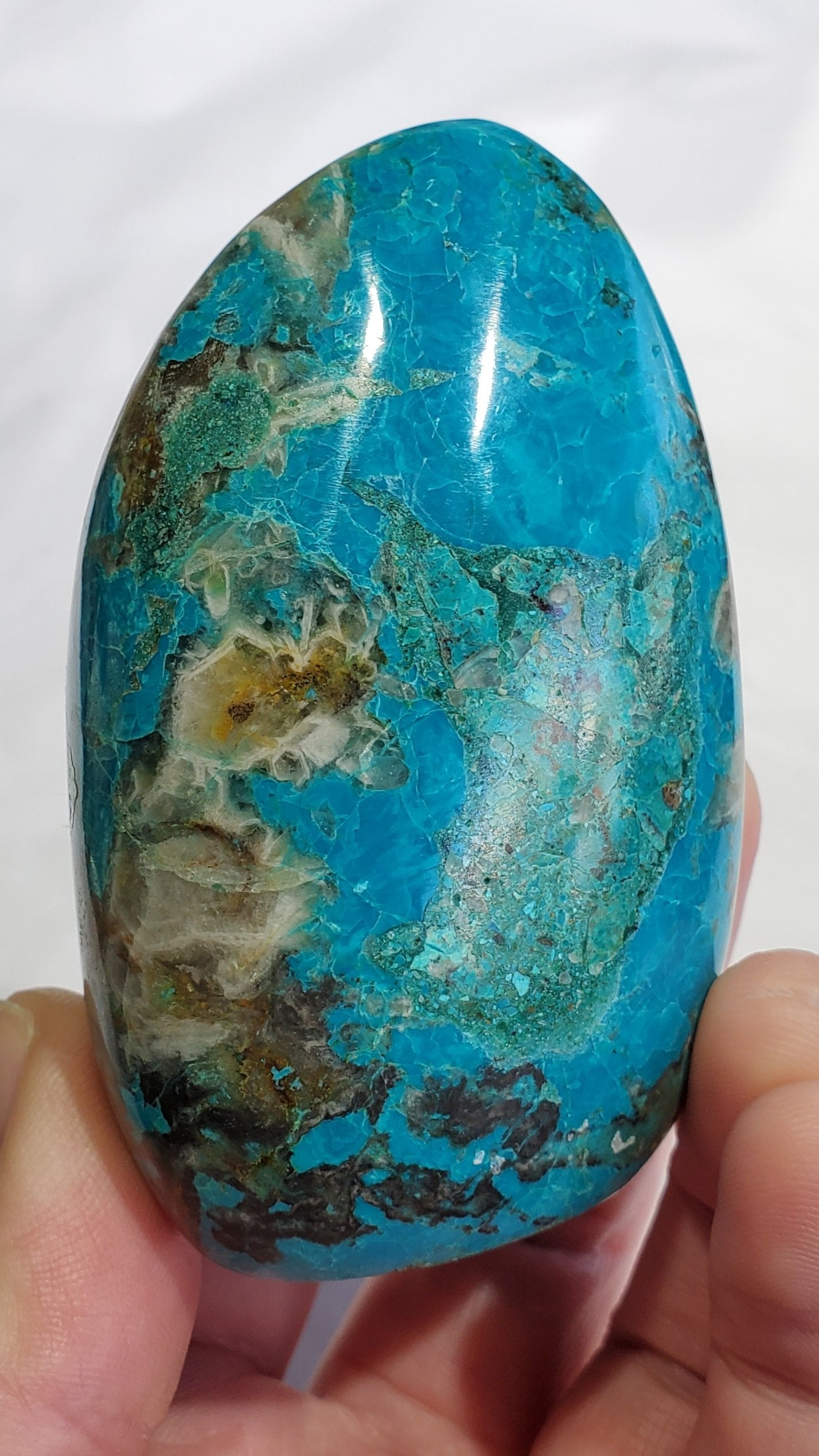 Chrysocolla Free Form,  Peru