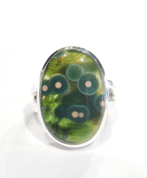 Ocean Jasper Ring in Sterling Silver