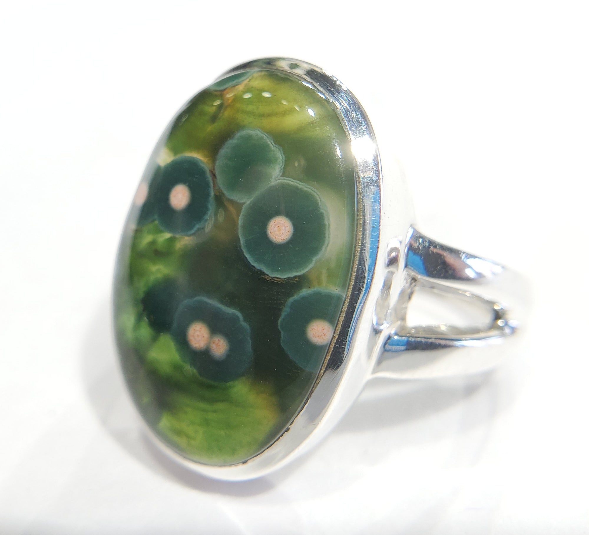 Ocean Jasper Ring in Sterling Silver