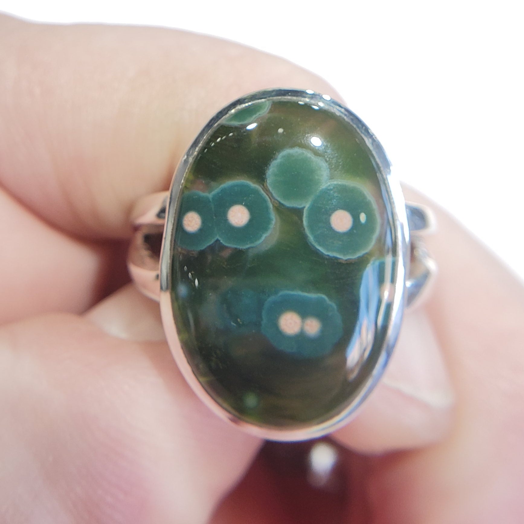 Ocean Jasper Ring in Sterling Silver