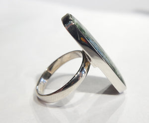 Seraphinite Ring in Sterling Silver