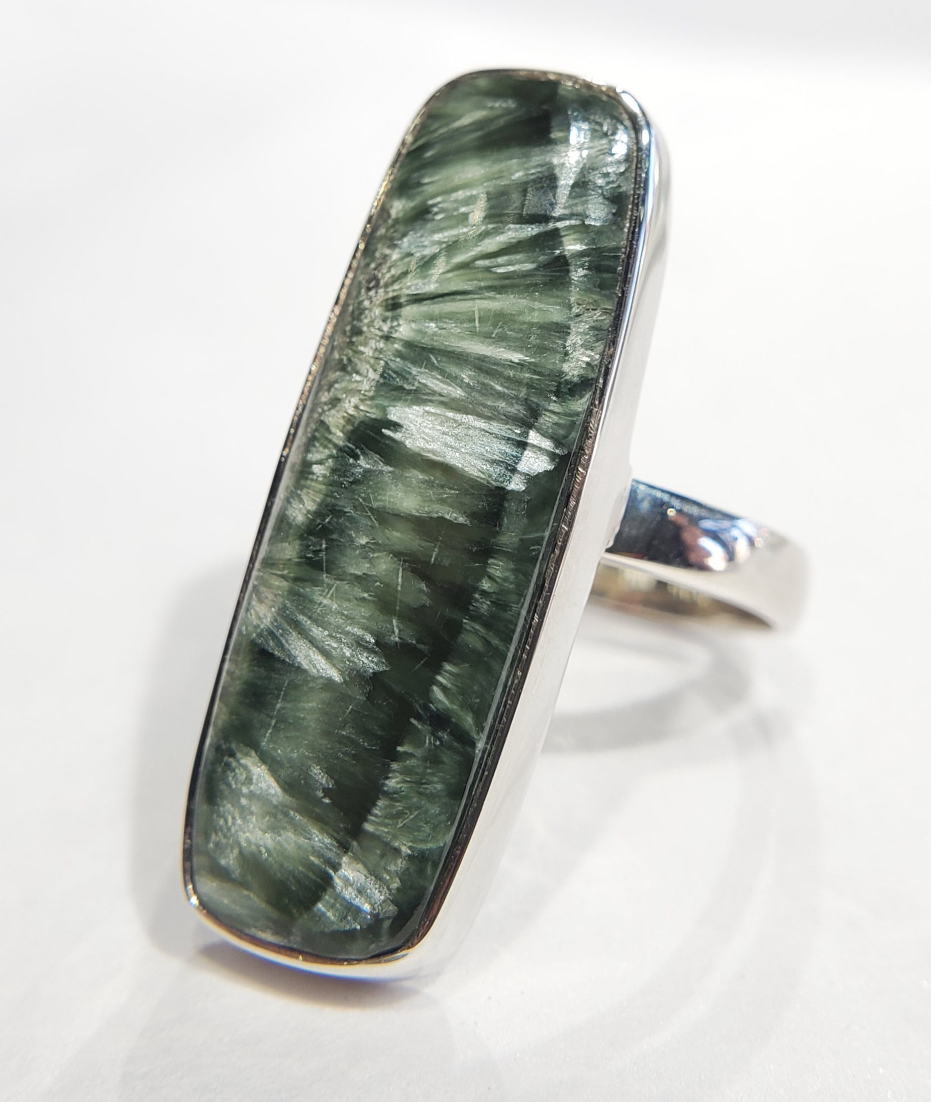 Seraphinite Ring in Sterling Silver