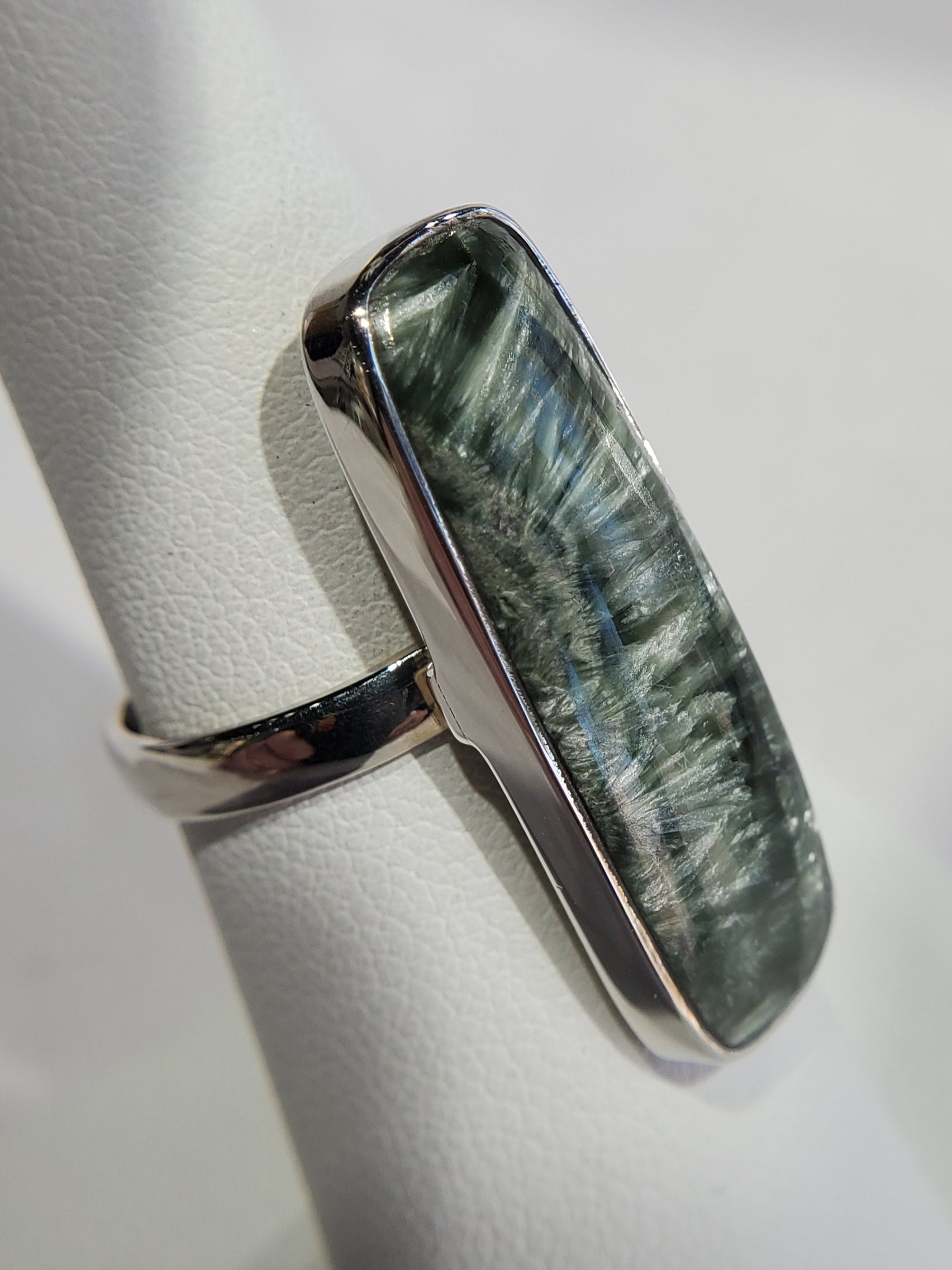 Seraphinite Ring in Sterling Silver
