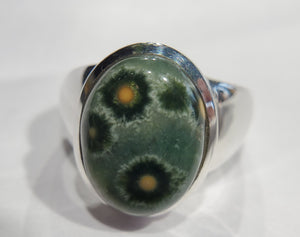 Ocean Jasper Ring in Sterling Silver