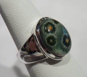 Ocean Jasper Ring in Sterling Silver