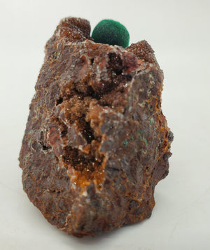 Botryoidal Malachite with Druzy Quartz, Morocco
