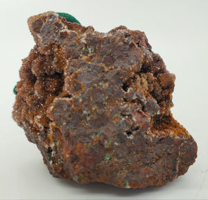 Botryoidal Malachite with Druzy Quartz, Morocco