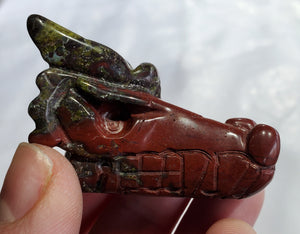 Bloodstone Dragon Carving
