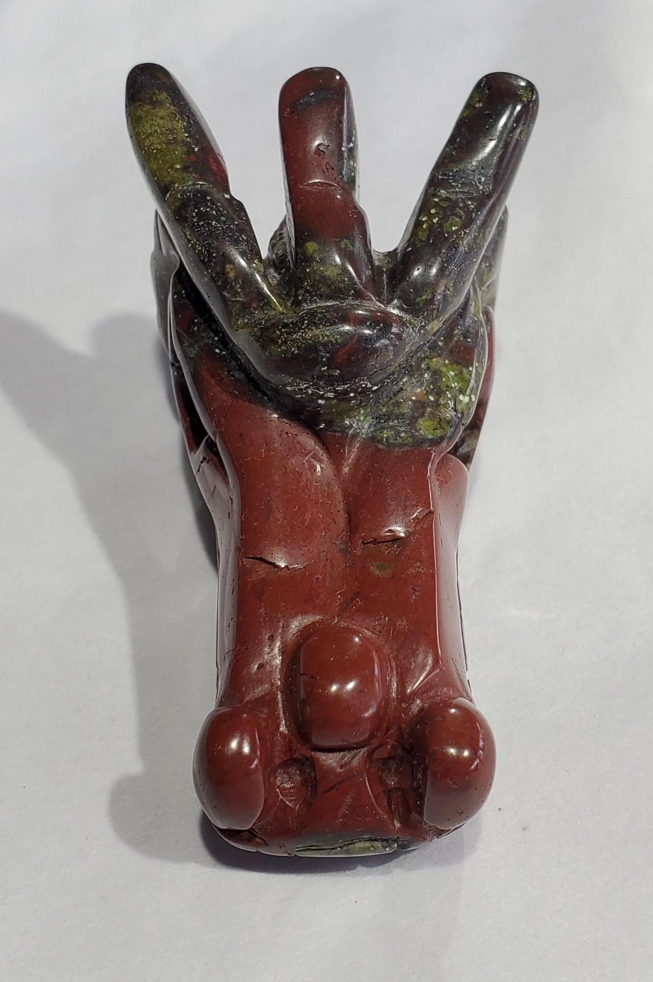 Bloodstone Dragon Carving