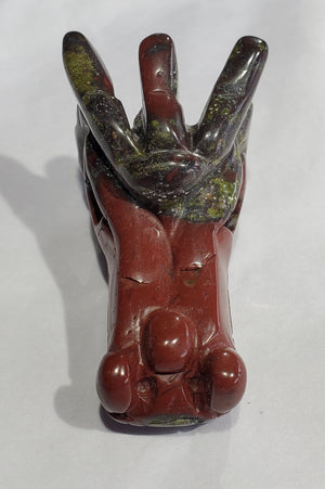 Bloodstone Dragon Carving