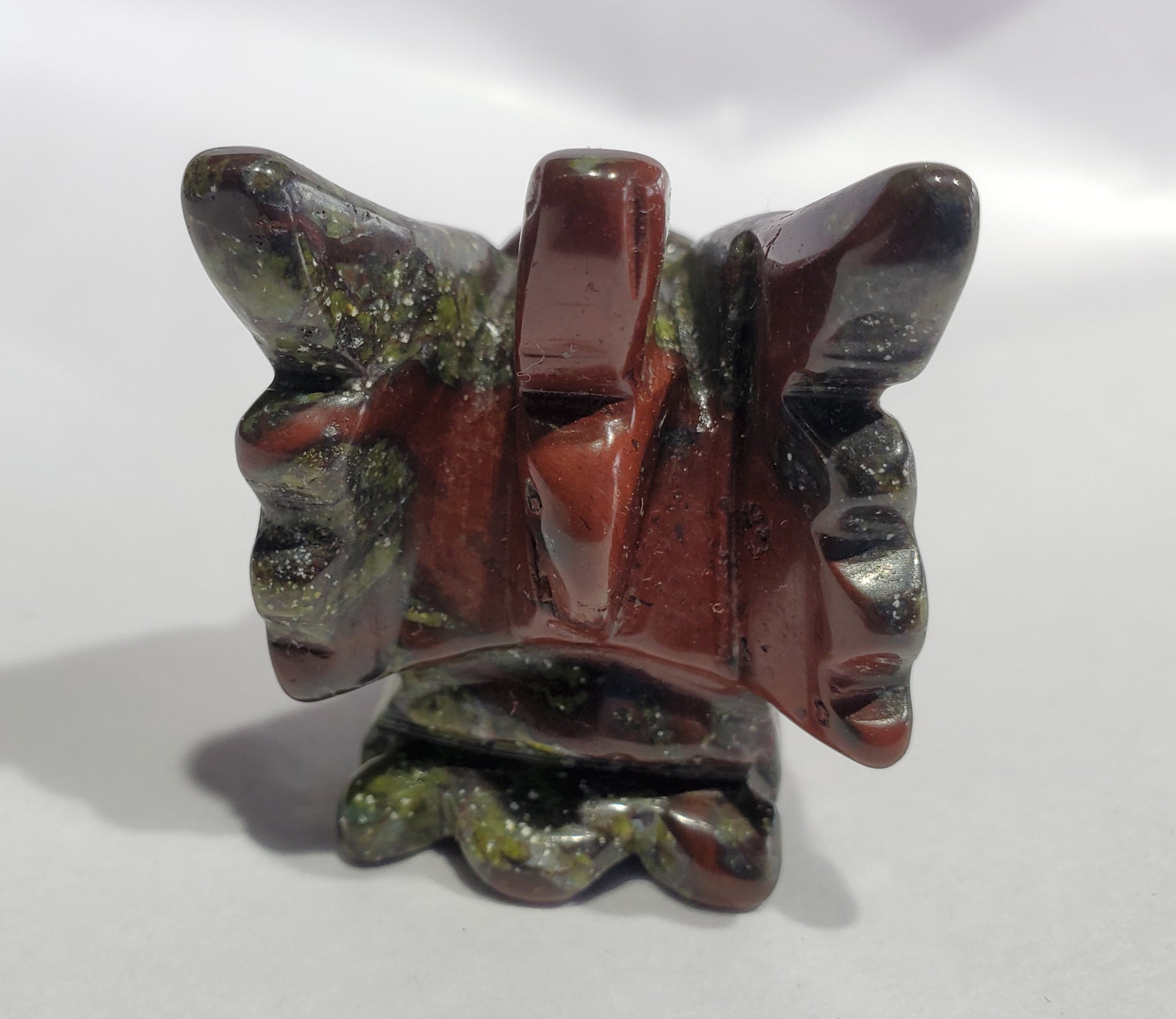 Bloodstone Dragon Carving