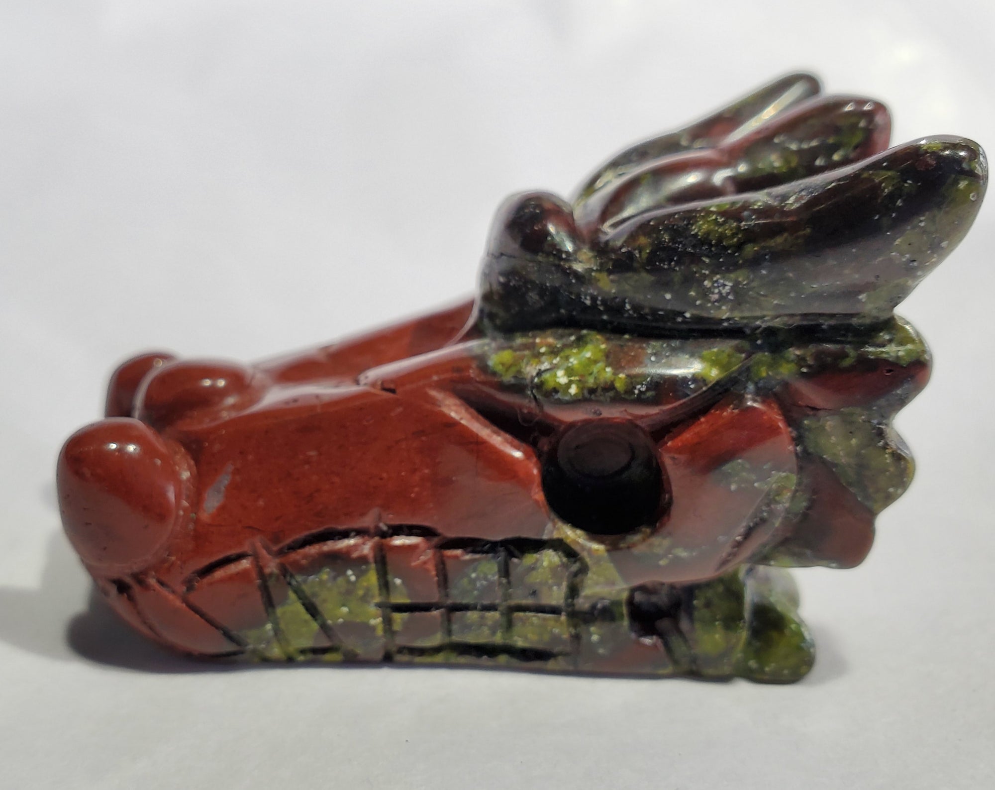 Bloodstone Dragon Carving