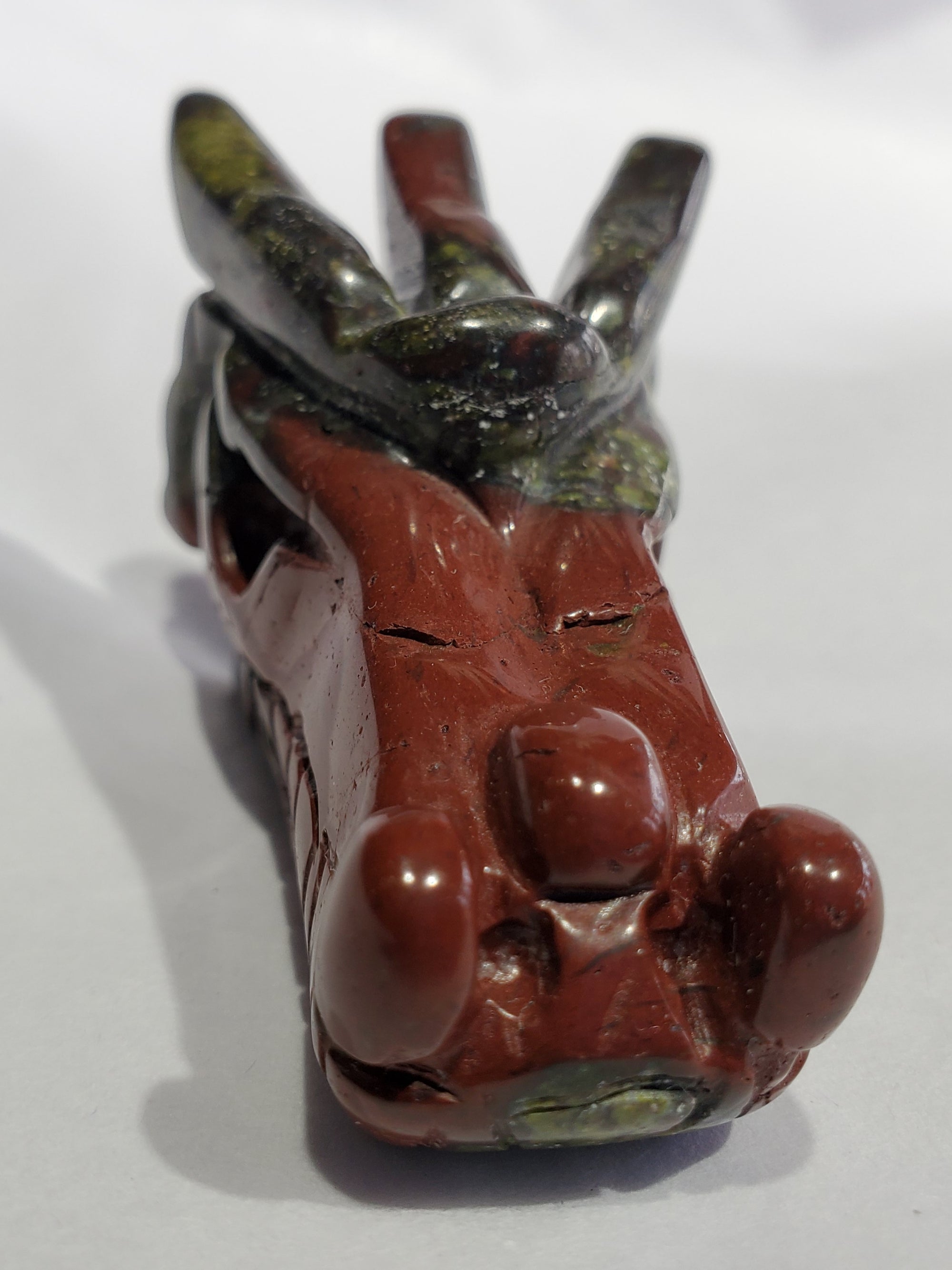 Bloodstone Dragon Carving