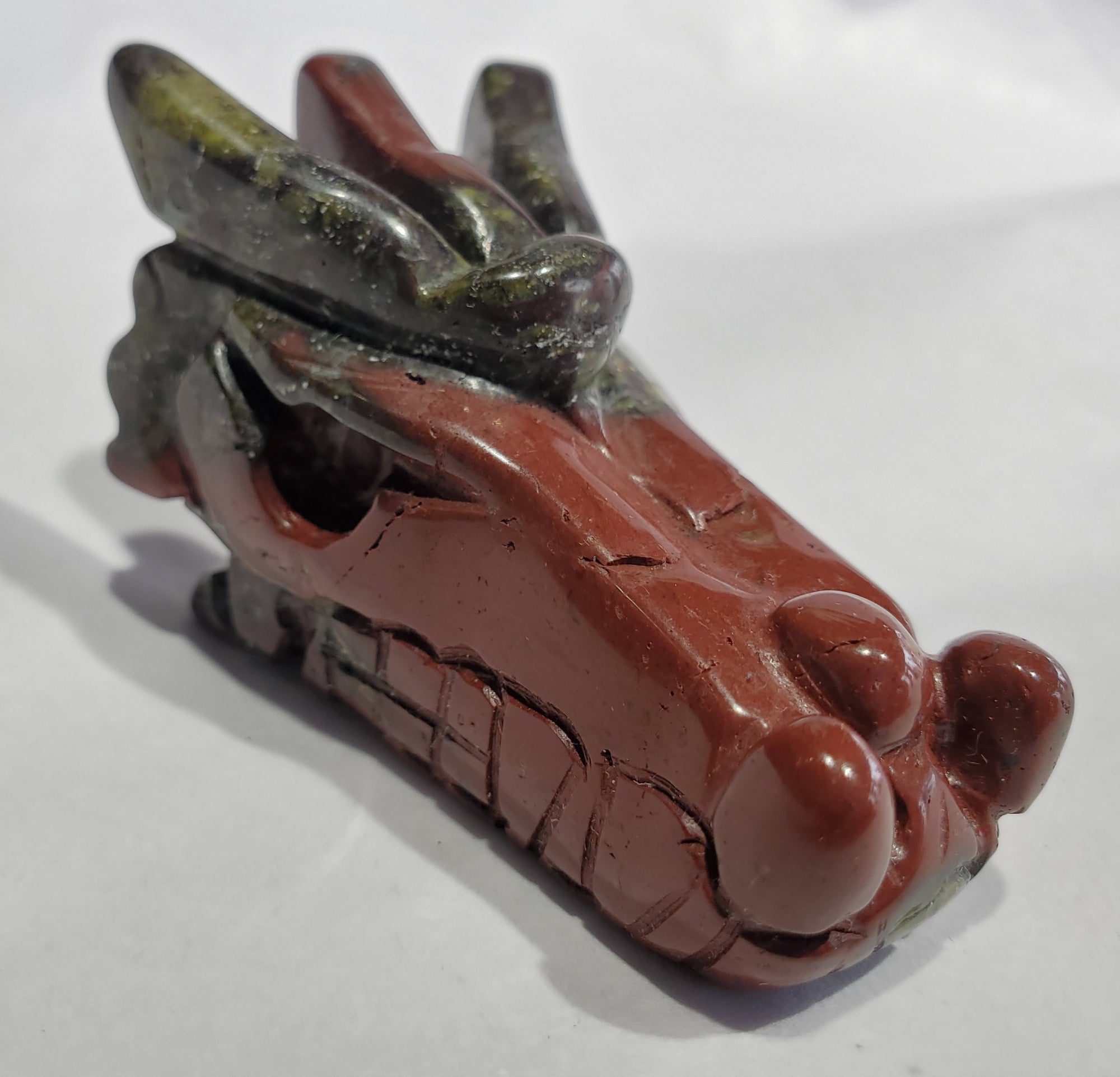 Bloodstone Dragon Carving
