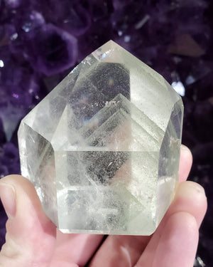 Chlorite Phantom Quartz Point, Brasil
