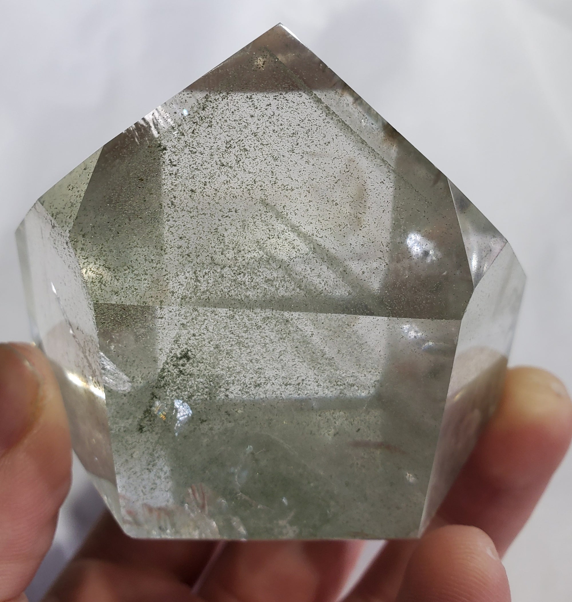 Chlorite Phantom Quartz Point, Brasil
