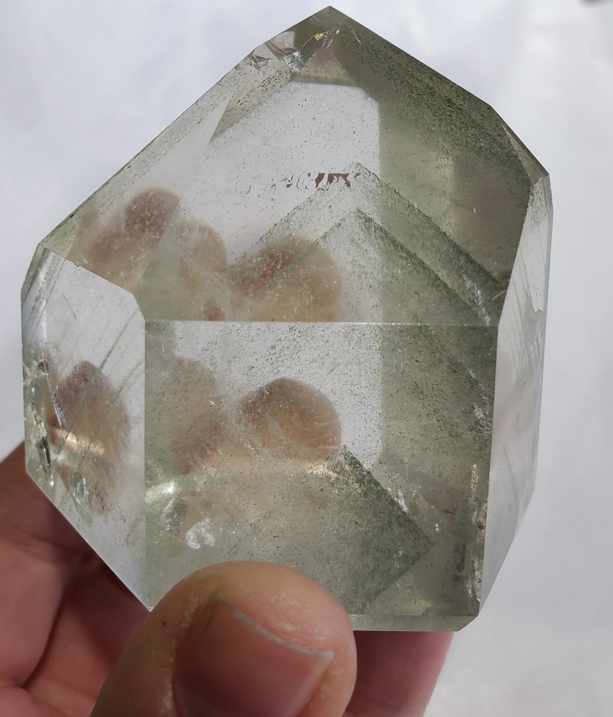 Chlorite Phantom Quartz Point, Brasil