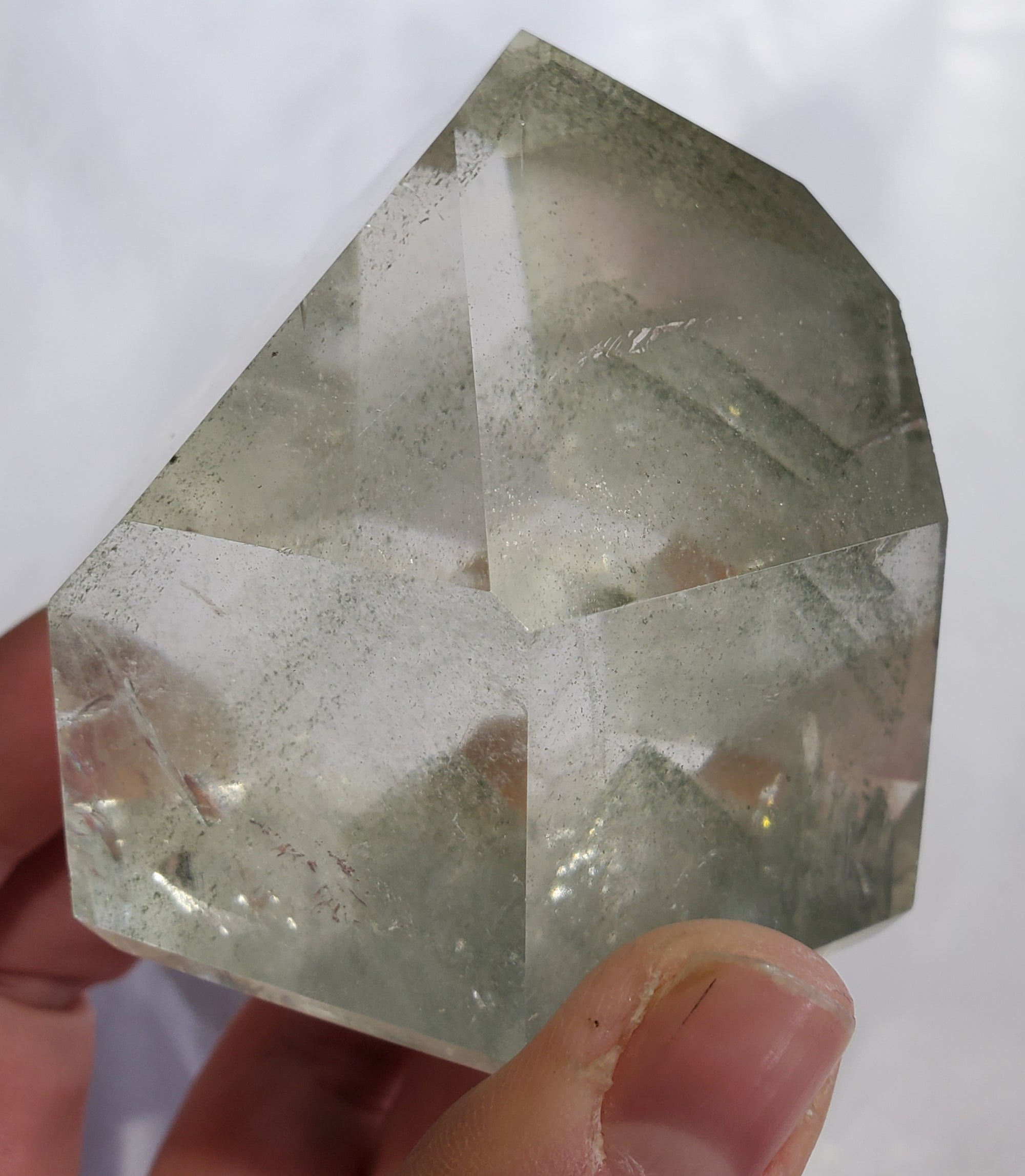 Chlorite Phantom Quartz Point, Brasil