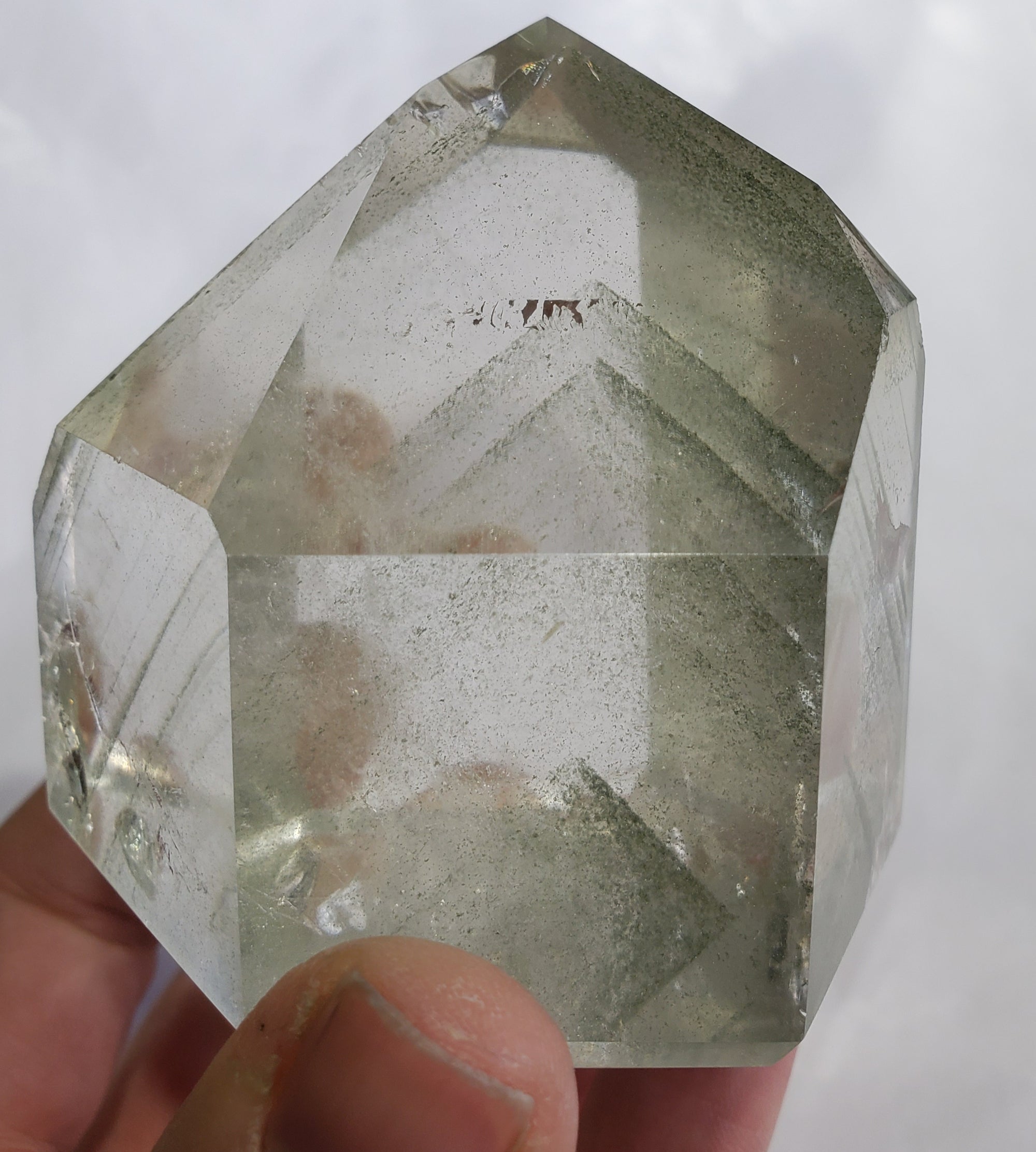 Chlorite Phantom Quartz Point, Brasil