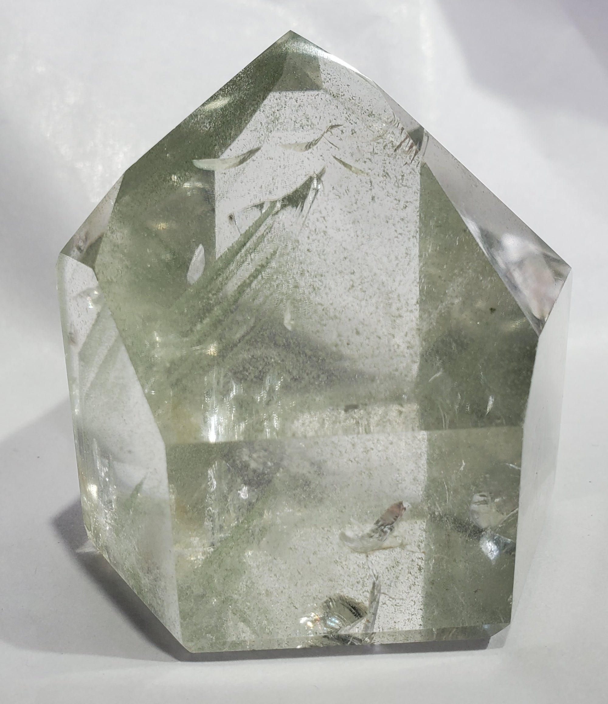 Chlorite Phantom Quartz Point, Brasil