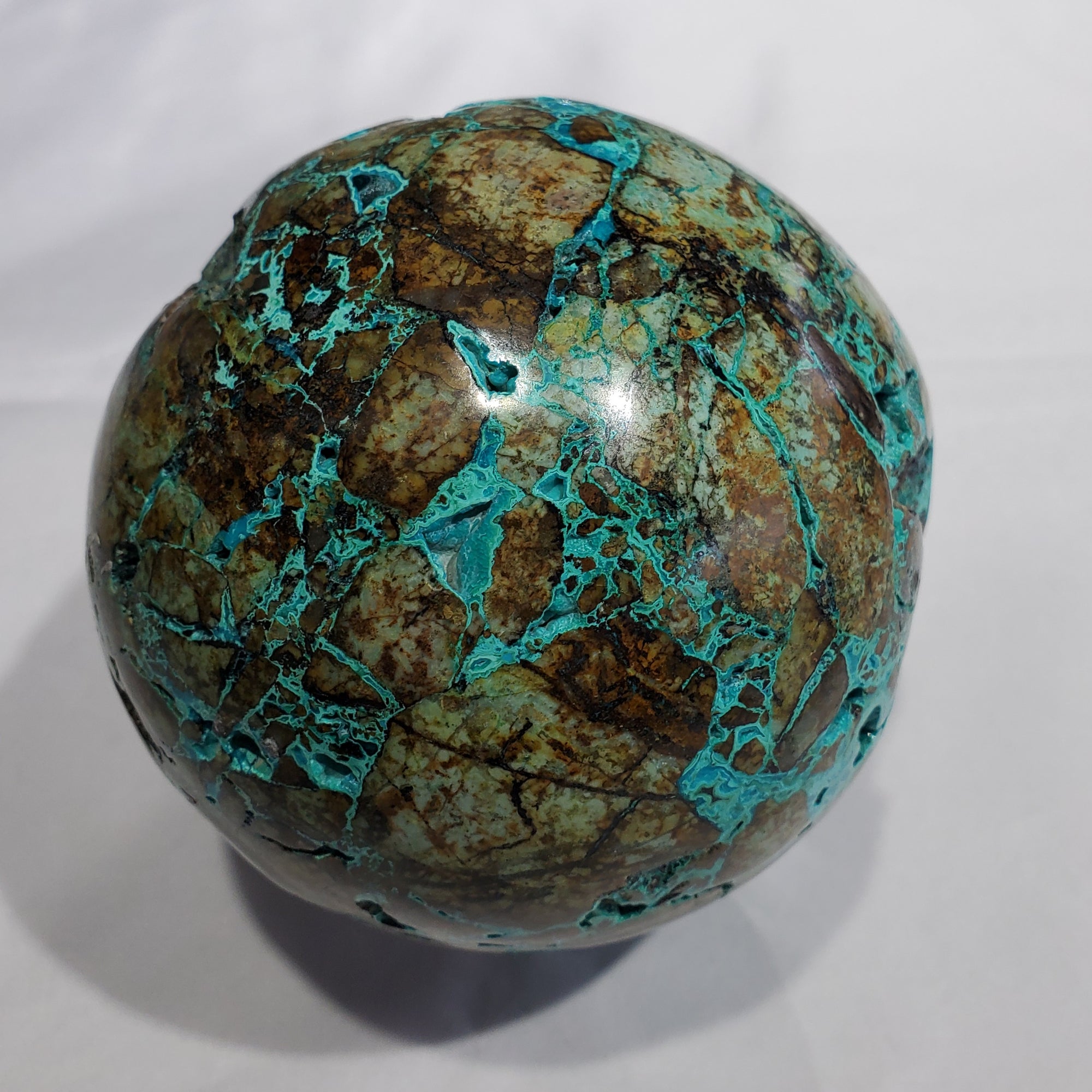 Chrysocolla Sphere,  Peru