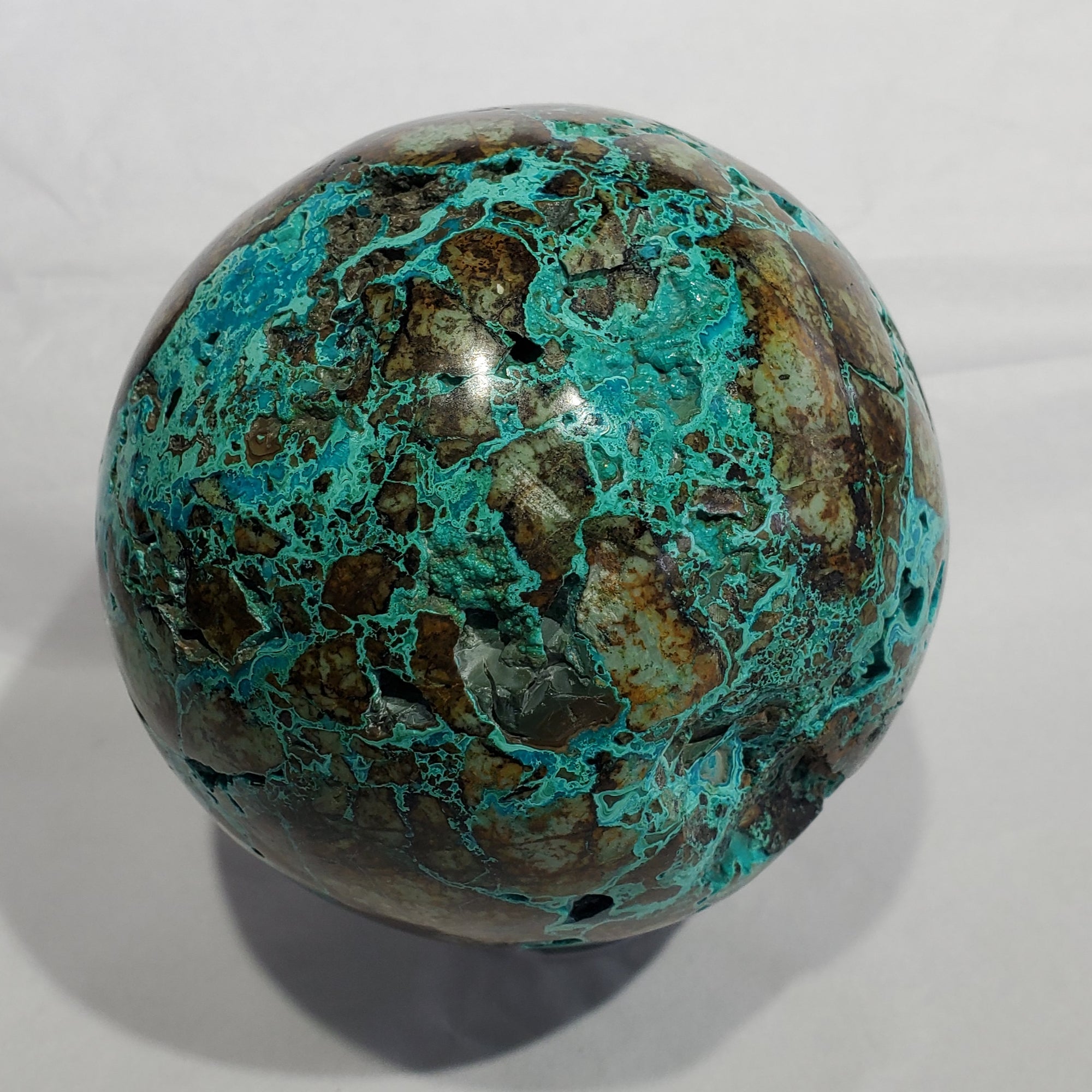 Chrysocolla Sphere,  Peru
