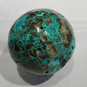 Chrysocolla Sphere,  Peru