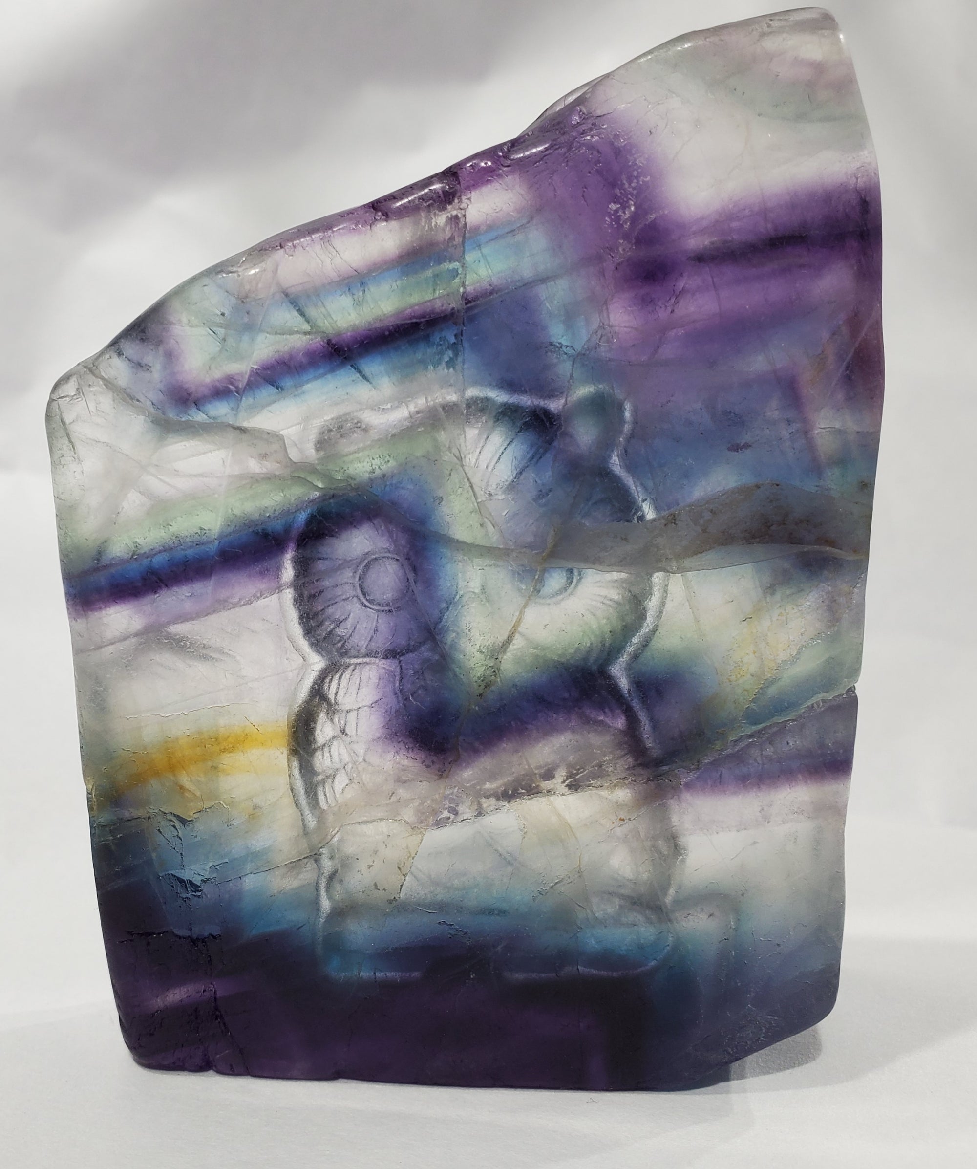 Fluorite Owl Carving