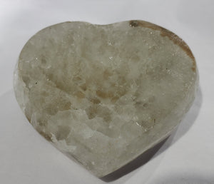 Druzy Quartz w/ Manganese Heart