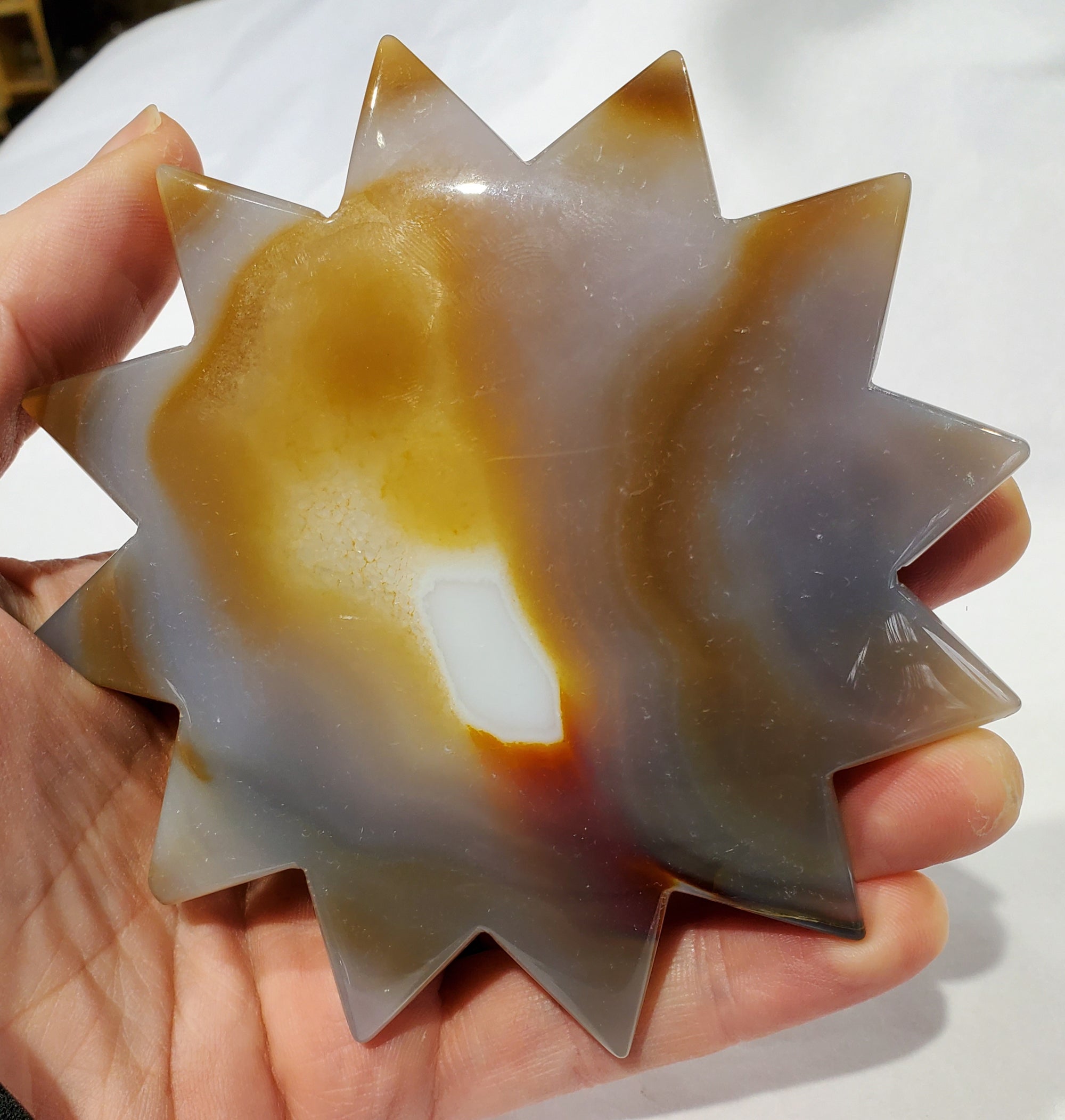 Agate Sun Carving