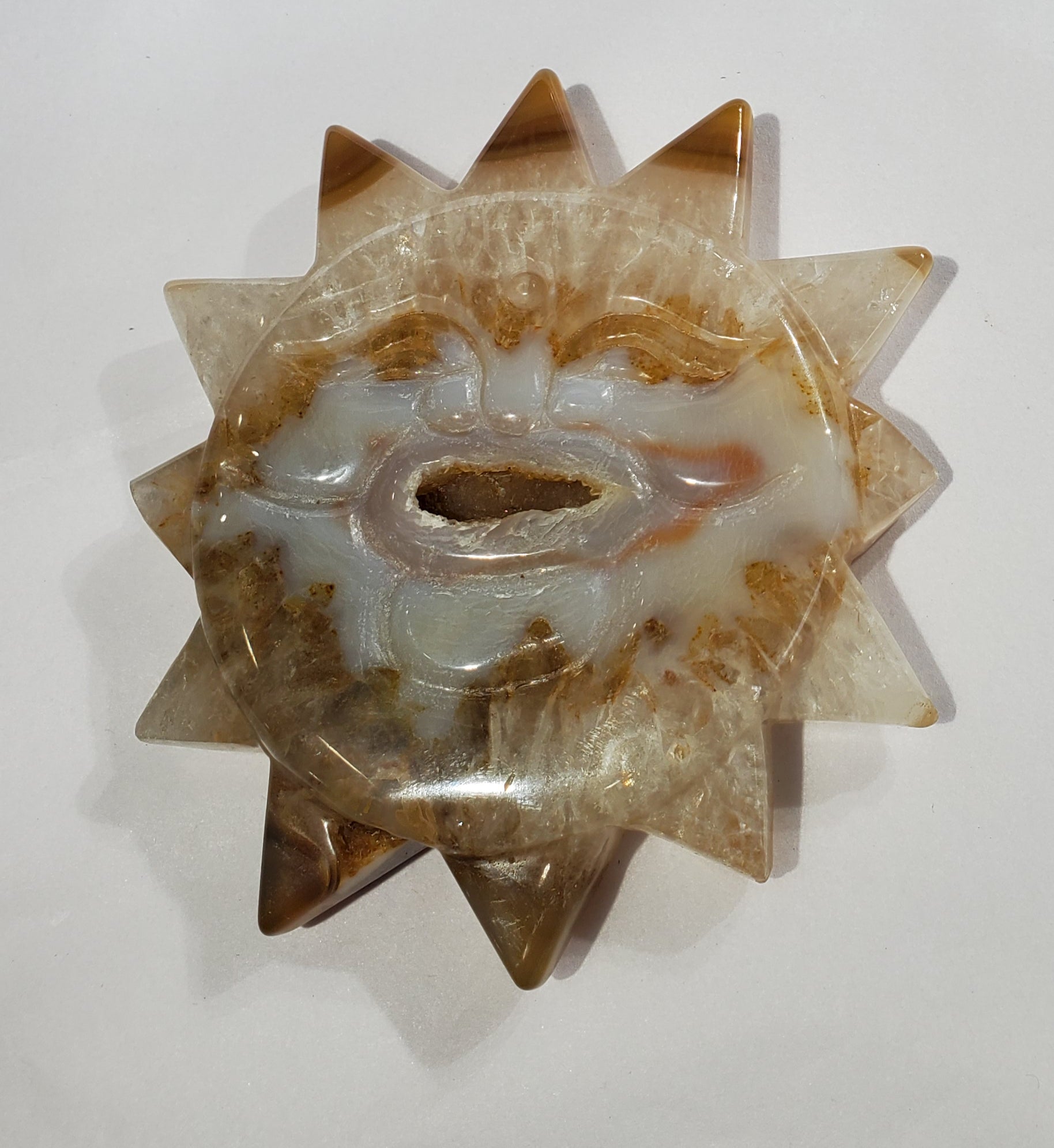 Agate Sun Carving